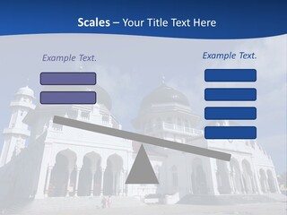 Leisure Baiturrahman Architecture PowerPoint Template