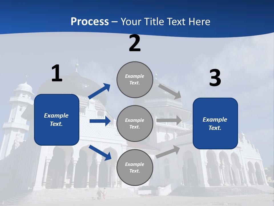 Leisure Baiturrahman Architecture PowerPoint Template