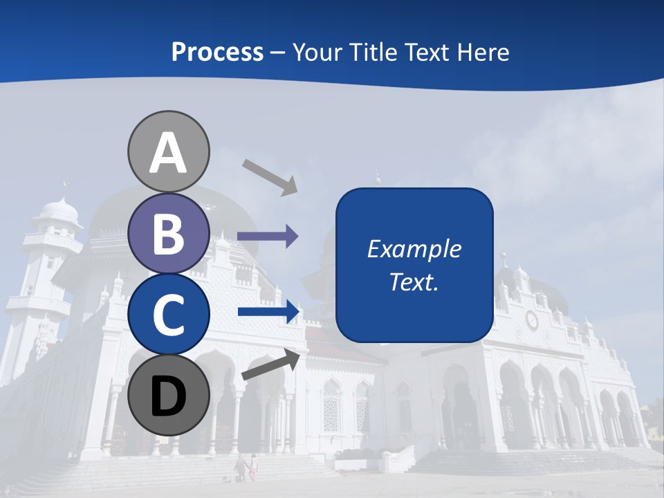 Leisure Baiturrahman Architecture PowerPoint Template