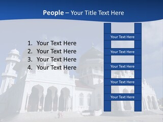 Leisure Baiturrahman Architecture PowerPoint Template