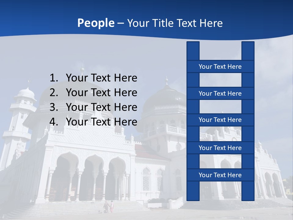 Leisure Baiturrahman Architecture PowerPoint Template