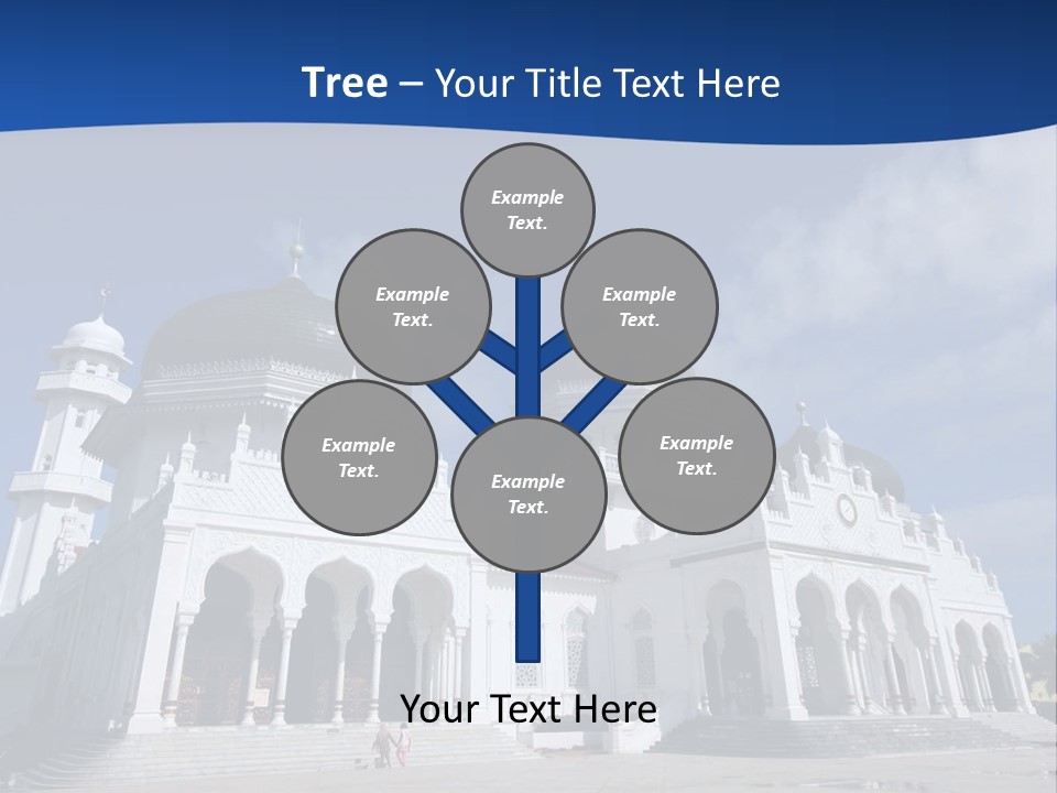 Leisure Baiturrahman Architecture PowerPoint Template