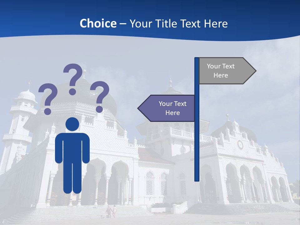 Leisure Baiturrahman Architecture PowerPoint Template