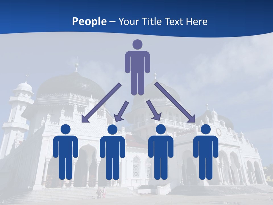 Leisure Baiturrahman Architecture PowerPoint Template