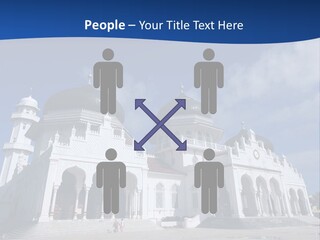 Leisure Baiturrahman Architecture PowerPoint Template