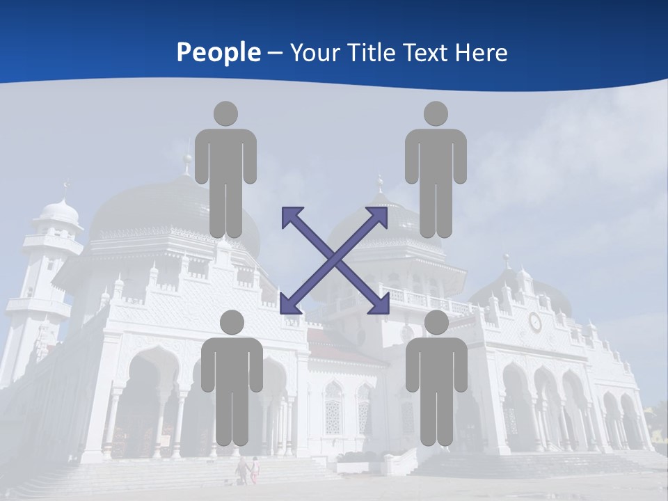 Leisure Baiturrahman Architecture PowerPoint Template