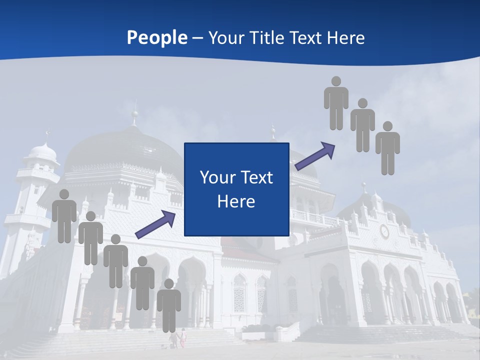 Leisure Baiturrahman Architecture PowerPoint Template