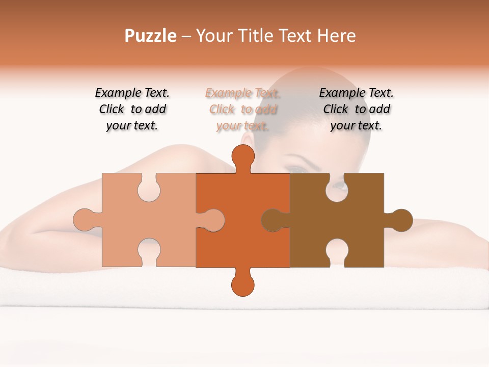 Model Massage Skin PowerPoint Template