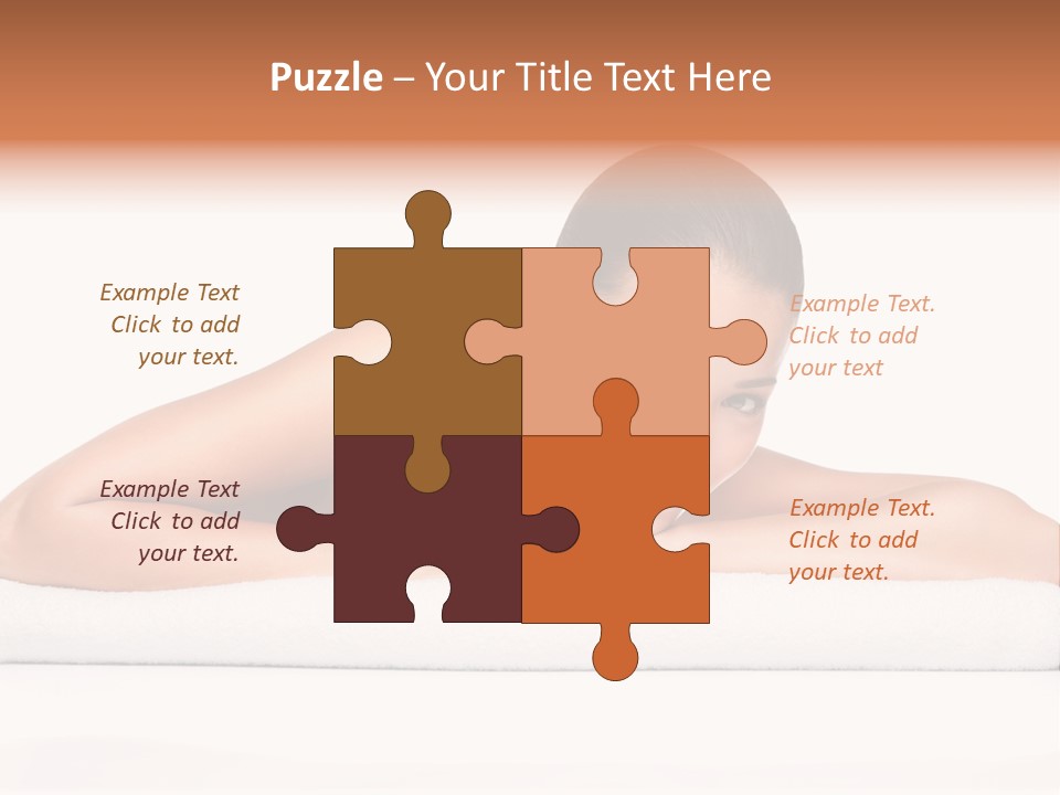 Model Massage Skin PowerPoint Template