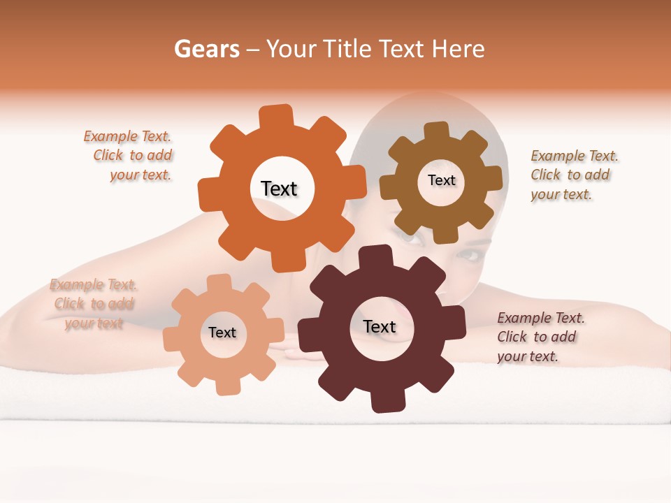 Model Massage Skin PowerPoint Template