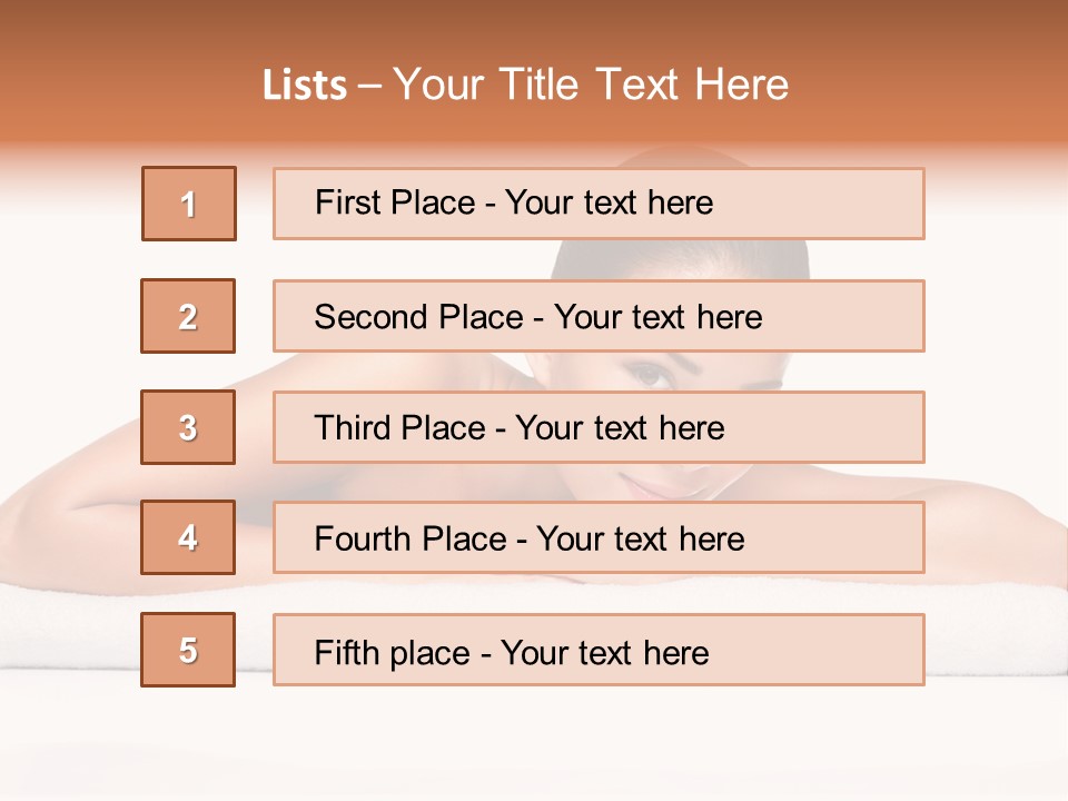 Model Massage Skin PowerPoint Template