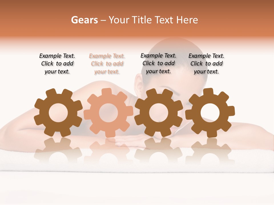 Model Massage Skin PowerPoint Template