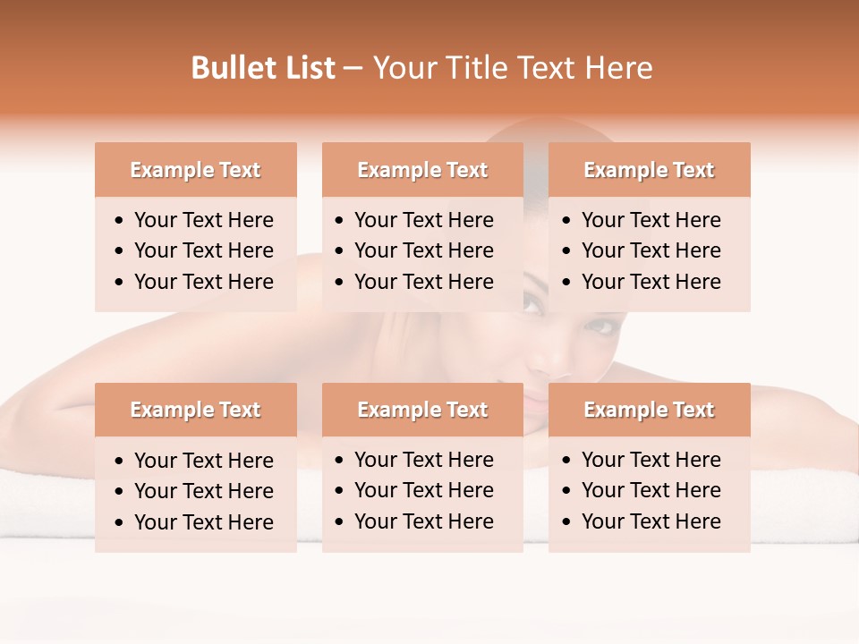 Model Massage Skin PowerPoint Template