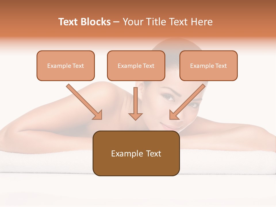 Model Massage Skin PowerPoint Template