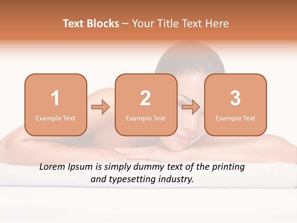 Model Massage Skin PowerPoint Template