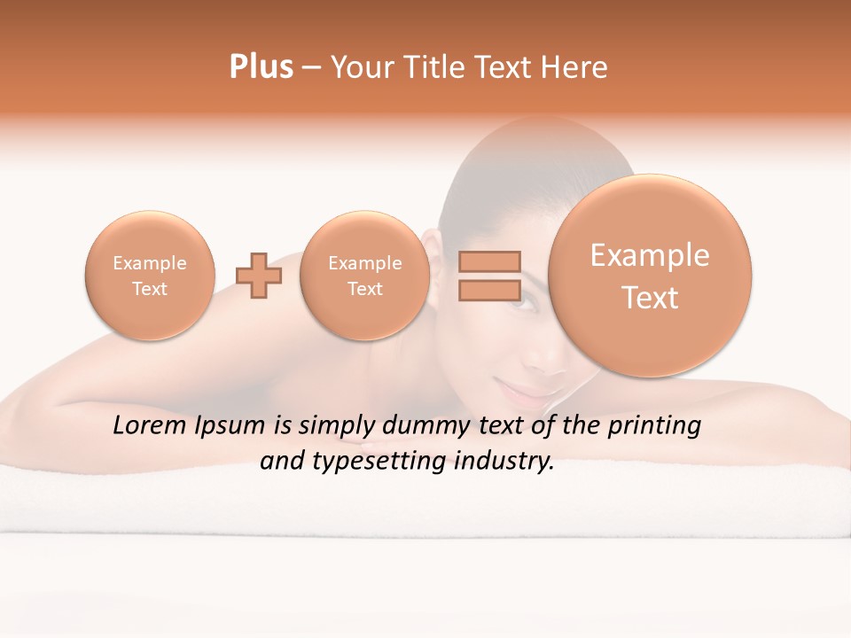 Model Massage Skin PowerPoint Template