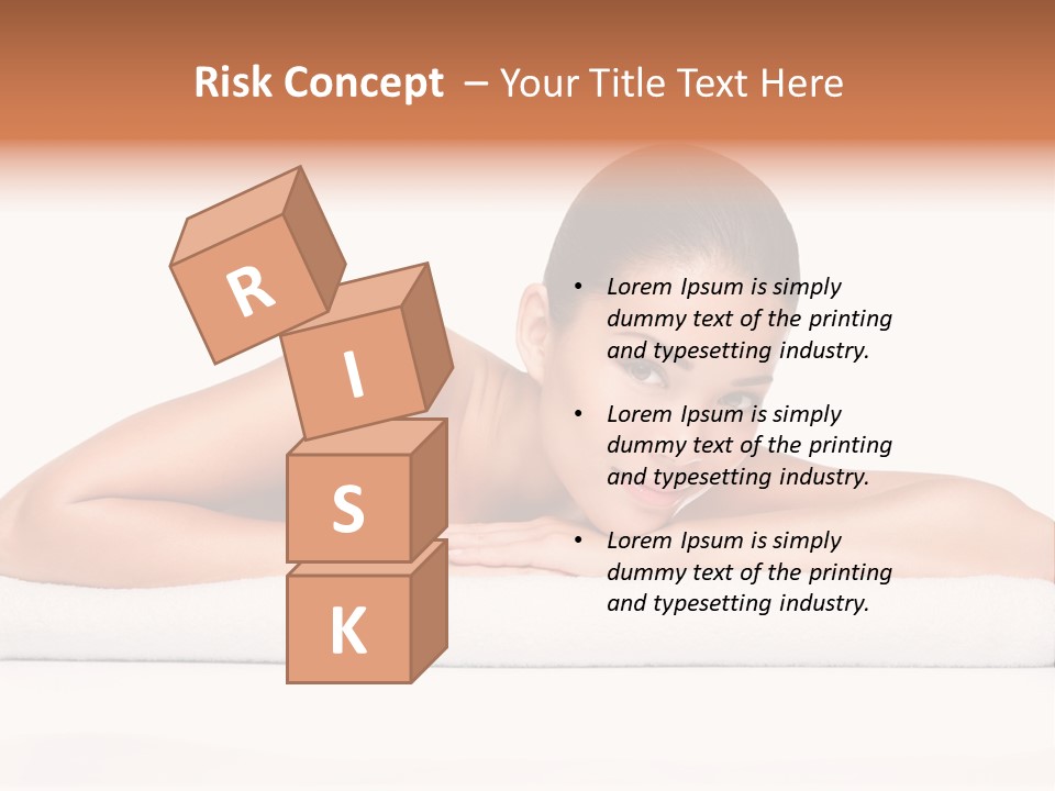 Model Massage Skin PowerPoint Template