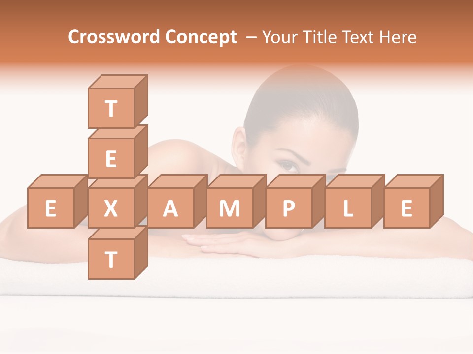 Model Massage Skin PowerPoint Template