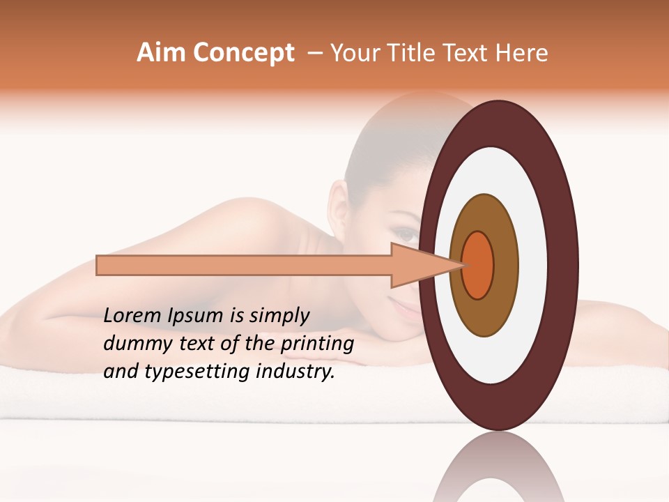 Model Massage Skin PowerPoint Template