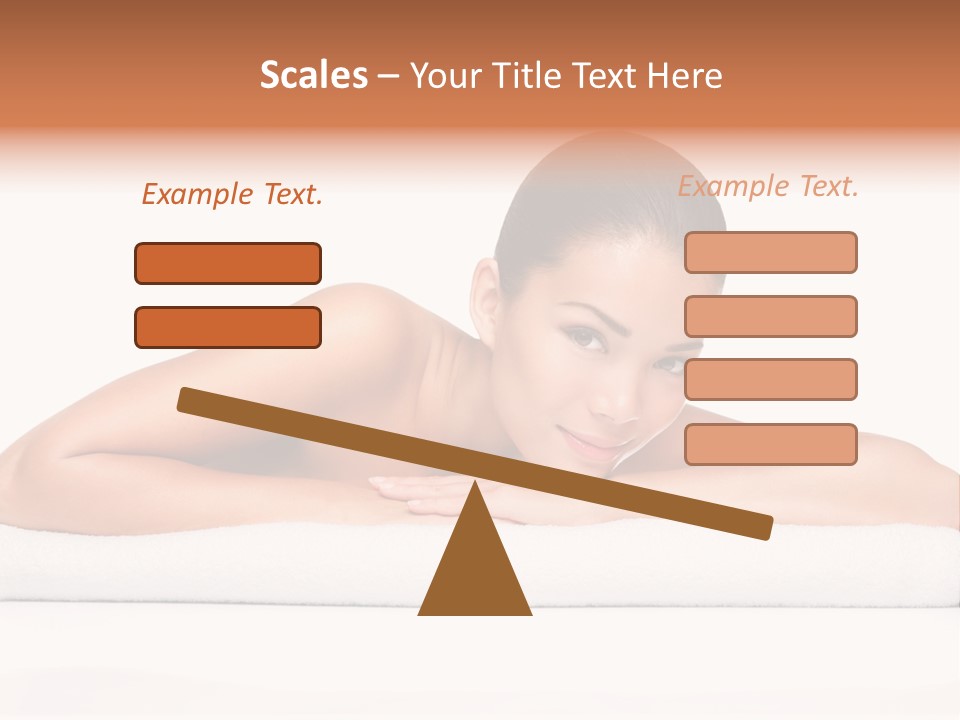 Model Massage Skin PowerPoint Template