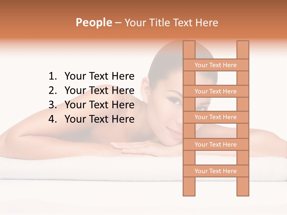 Model Massage Skin PowerPoint Template