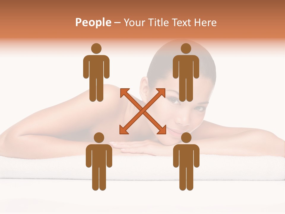 Model Massage Skin PowerPoint Template