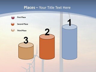 Windmill Turbine Windfarm PowerPoint Template