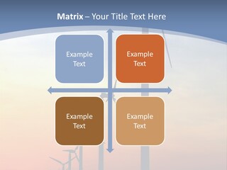 Windmill Turbine Windfarm PowerPoint Template