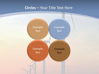 Windmill Turbine Windfarm PowerPoint Template
