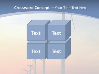 Windmill Turbine Windfarm PowerPoint Template
