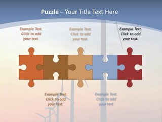 Windmill Turbine Windfarm PowerPoint Template