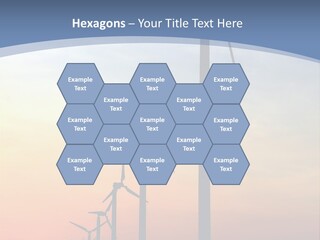 Windmill Turbine Windfarm PowerPoint Template