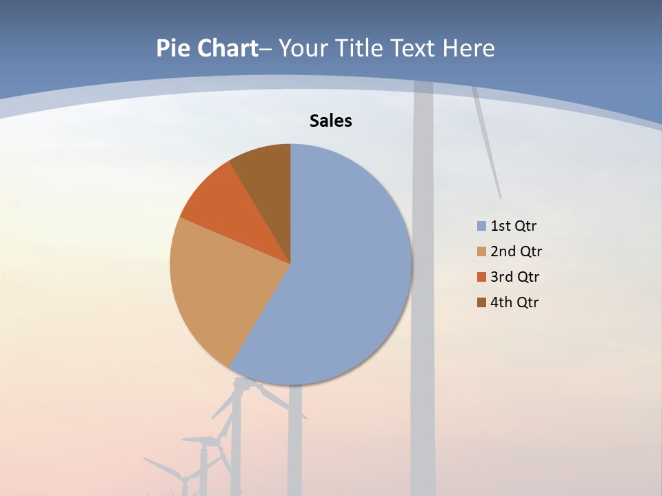 Windmill Turbine Windfarm PowerPoint Template
