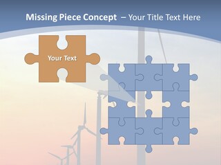 Windmill Turbine Windfarm PowerPoint Template