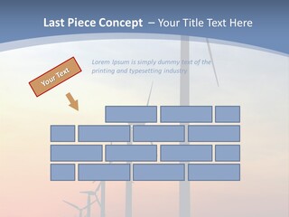 Windmill Turbine Windfarm PowerPoint Template