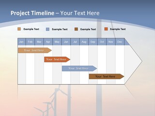 Windmill Turbine Windfarm PowerPoint Template