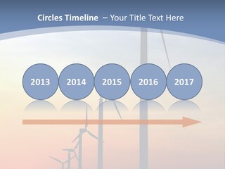 Windmill Turbine Windfarm PowerPoint Template