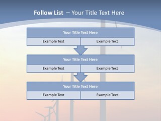 Windmill Turbine Windfarm PowerPoint Template