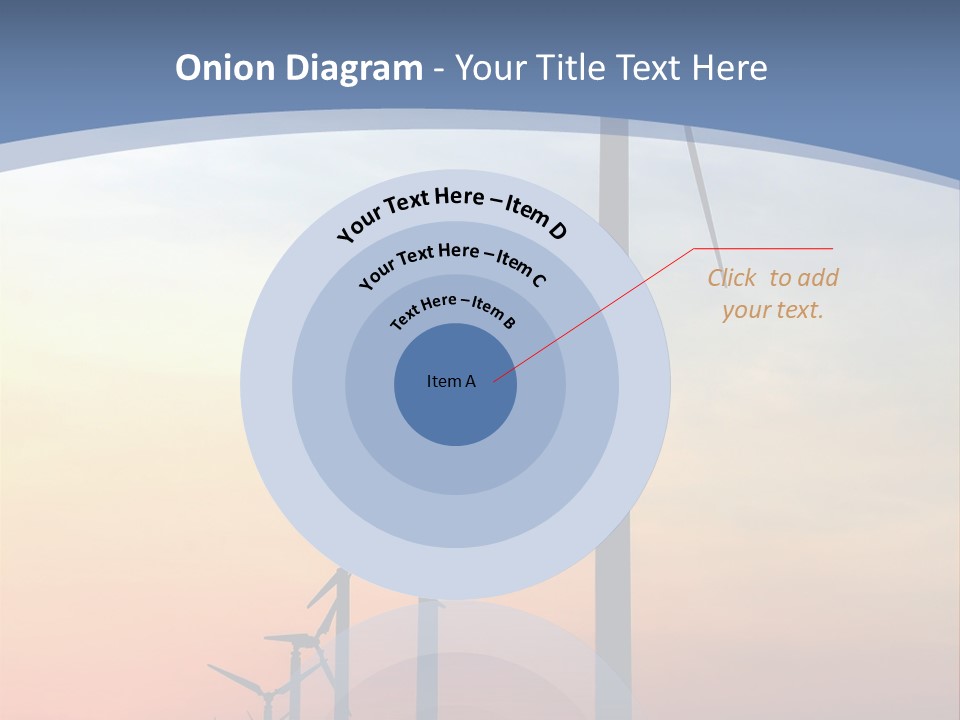 Windmill Turbine Windfarm PowerPoint Template