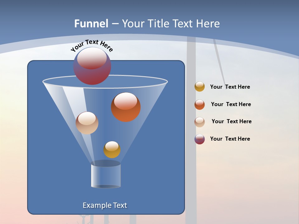 Windmill Turbine Windfarm PowerPoint Template