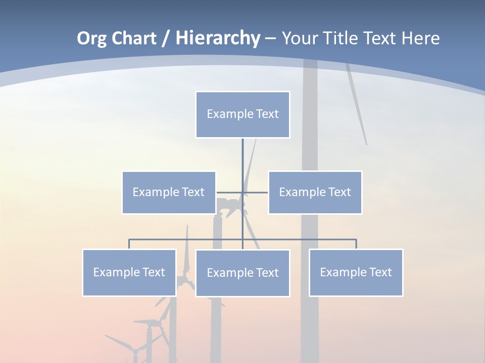 Windmill Turbine Windfarm PowerPoint Template