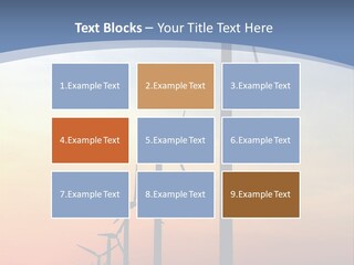 Windmill Turbine Windfarm PowerPoint Template