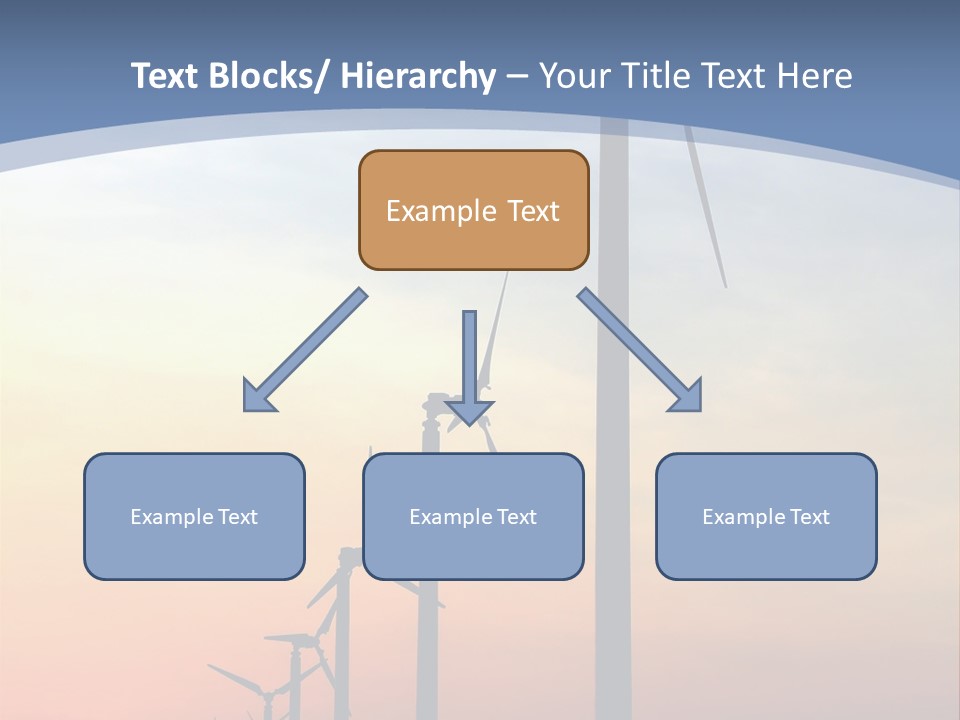 Windmill Turbine Windfarm PowerPoint Template