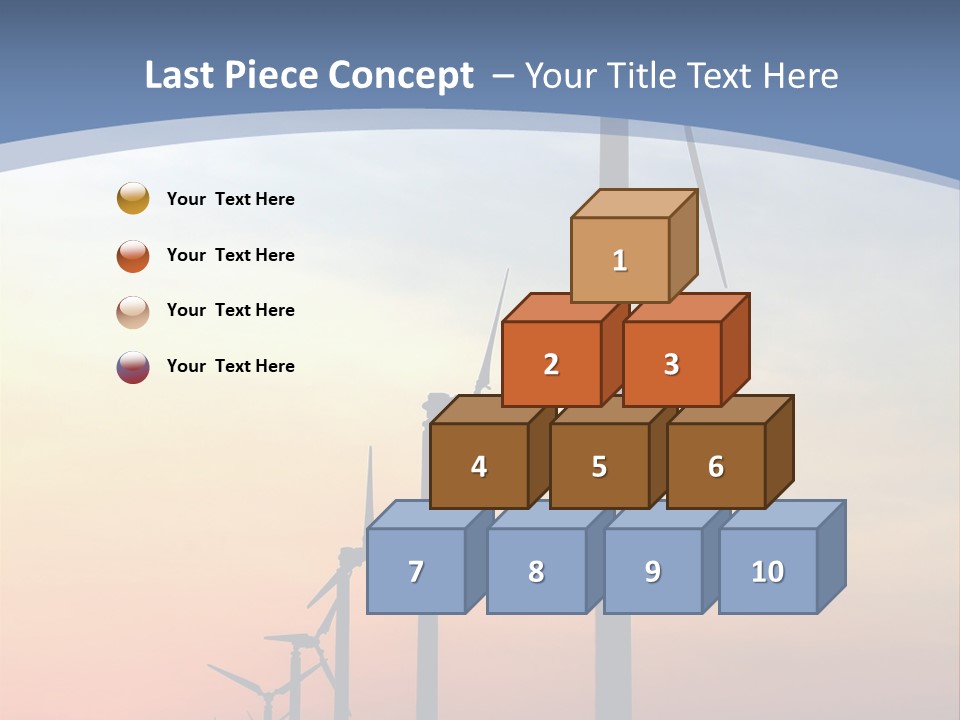 Windmill Turbine Windfarm PowerPoint Template