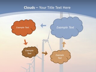 Windmill Turbine Windfarm PowerPoint Template