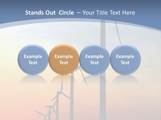 Windmill Turbine Windfarm PowerPoint Template