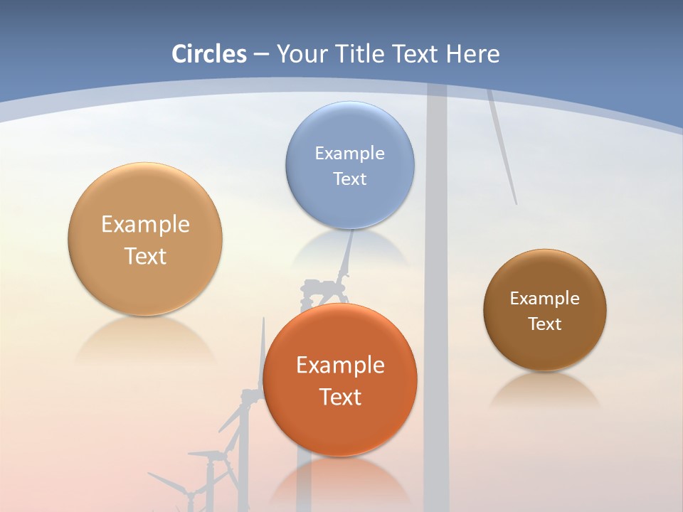 Windmill Turbine Windfarm PowerPoint Template