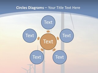 Windmill Turbine Windfarm PowerPoint Template
