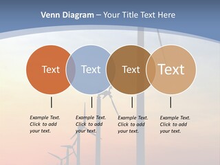 Windmill Turbine Windfarm PowerPoint Template