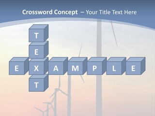 Windmill Turbine Windfarm PowerPoint Template